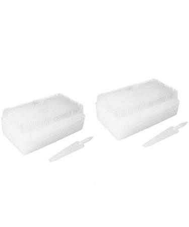 FveBzem 2pcs Disposable Surgical Scrub Brush Sterile Sponge Brushes with Nail Clippers Blister Packing Surgical Brushes Hands Cleaning Scrubber Double-Sided Cleaning Scrub Brush