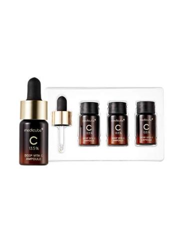 MEDICUBE: 13.5% Deep Vita C Ampoule 3ea set: Improving blemishes + skin tone  enhancing skin elasticity.