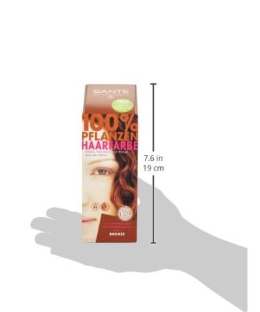 SANTE Natural Cosmetics Plant Hair Color Powder - Bronze Henna Powder 100g for Vibrant Color & Shine - Buy Online on GoSupps.com