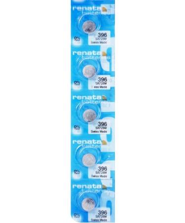 Renata Batteries 396 Silver Oxide Battery (5 Pack)