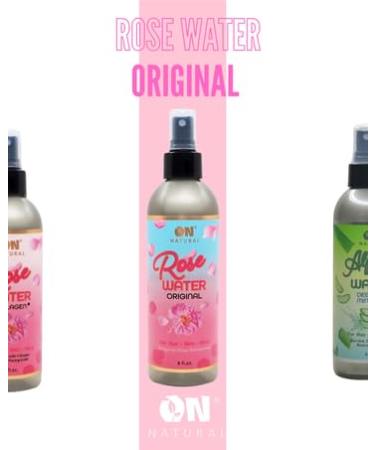 Premium Rose Water 8oz - Original Facial & Hair Mist for All-Day Hydration | International Shipping Available - Buy Online on GoSupps.com