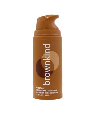 brownkind Cleanser for Normal to Dry Skin Gentle Hydrating Face Wash With Amla & Rainbow Algae Dermatologist-Designed for Melanin-Rich Skin 100ml