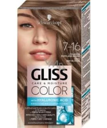 Schwarzkopf Gliss Color Hair Color 716 Cool Ash Blonde Permanent Hair Color Pack van 3 143 ml - Buy Online on GoSupps.com