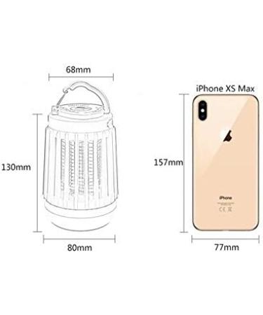 USB Mosquito Repeller - Electric Mosquito lamp Outdoor Waterproof Rechargeable Lighting Mosquito Trap Solar Charging Blue - Buy Online on GoSupps.com