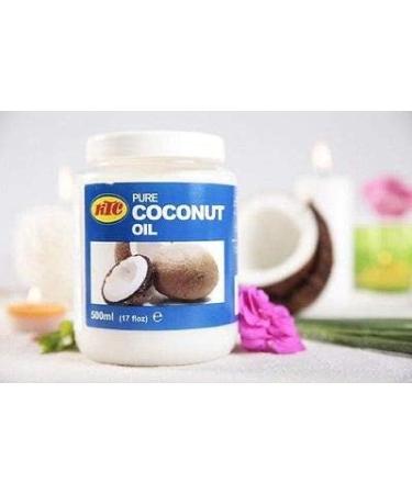 KTC 100% Pure Multi-Purpose Coconut Oil 500 ml - For Cooking Skin and Hair - Pack of 8 Units - Buy Online on GoSupps.com
