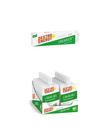 Bundle Dextro Energy Liquid Gel &reakick Apple Liquid Gel 18x60 ml Energy Gel for endurance sports +reaick 6 pieces creatine and dextrose tablets for intensive workouts with a snack