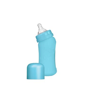 Green Sprouts Sprout Ware 8 Oz. Baby Bottle - Aqua Blue | Plant-Based and Glass Construction - Buy Online on GoSupps.com