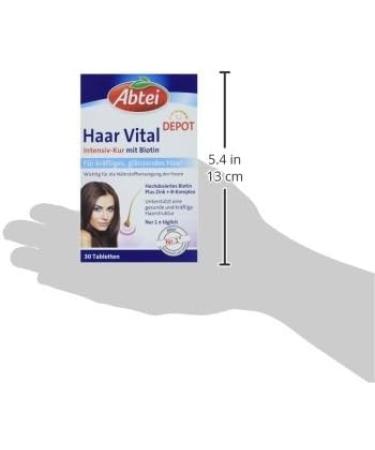 Buy Abtei Haar Vital Intensive Treatment with Biotin - 30 Tablets for Healthy Hair | International Shipping Available - Buy Online on GoSupps.com