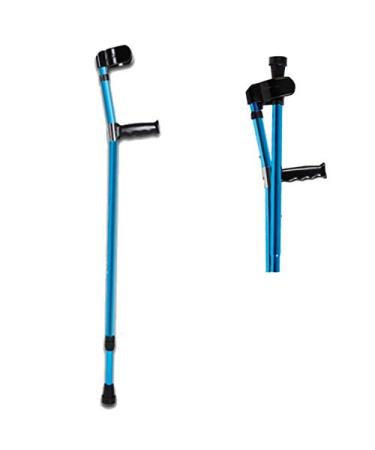 Forearm Crutch Elbow Crutches Foldable Ultralight Aluminum Assistance Double Adjustable with Comfy Handle Adjustable with Comfy Handle Folding Metal 1pcs (Color : 2pcs) (1pcs) Innovate