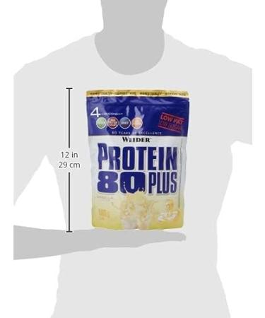 WEIDER Protein 80 Plus Powder - Low-Carb Vanilla 2 Pack (2x500g) | Multi-Component Casein & Whey Mix for Protein Shakes - International Shipping Available - Buy Online on GoSupps.com
