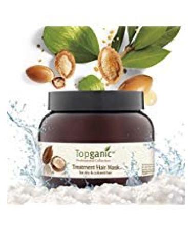 Topganic Argan Oil & Dead Sea Elixir Hair Mask for Silky Smooth & Healthy Hair   8 Active Ingredients Revitalize  Invigorate & Nourish Dry  Colored Hair  Use with Topganic Serum for Maximum Results