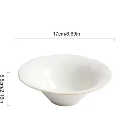 Kitchen Salad Bowl Household Oblique Cut Fruit and Vegetable Salad Bowl Fruit Plate Ceramic Plate Japanese Tableware Ramen Bowl Salad Bowls (Size : Medium) () - Buy Online on GoSupps.com