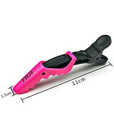 10 Pcs Pink 11CM 4.3Inch Plastic Professional Alligator Clip Hair Partition Positioning Barrettes Fringe Hair Fixing Clamp Ponytail Hair Divider Clasp Hairpin Grips Hairstyle Tool for Home Salon - Buy Online on GoSupps.com