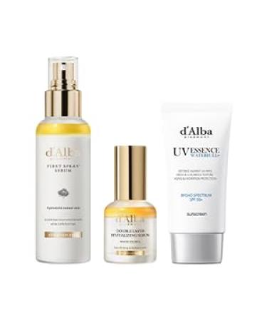 d'alba Piedmont White Truffle Spray Serum & Waterfull Essence Sunscreen BROAD SPECTRUM SPF 50+ Double Serum 30ml