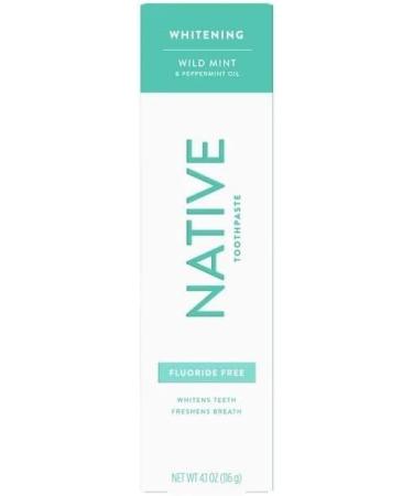 Native Whitening Wild Mint & Peppermint Oil Fluoride Free Toothpaste 4.1 oz