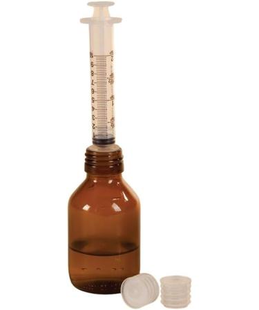 Press in Bottle Adapter for 18mm Neck Bottles - 6ml Clear Oral Syringe (Pack of 12) | International Shipping - Buy Online on GoSupps.com