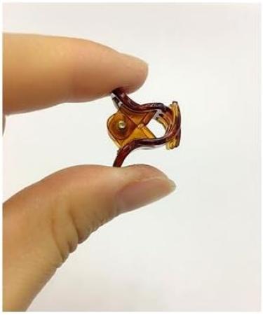 12PCS Mini Small Plastic Hair Clips Claws Pins Clamps Hairpin for Girls Kids Women Coffee Color - Buy Online on GoSupps.com
