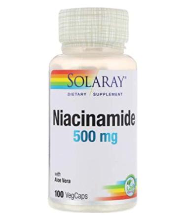 Solaray Niacinamide 500 mg 100 VegCaps