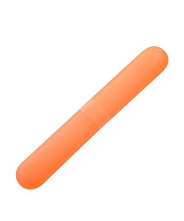 Ziryxq Servant travel toothbrush box toothbrush box toothbrush cup toothpaste washing box pencil box tube toothbrush E4Z2 storage orange size orange size