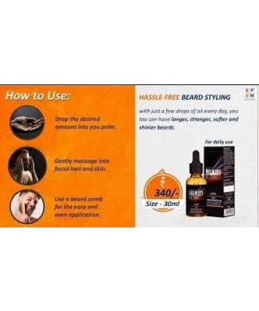 Velocity Men 7-In-1 Beard Growth Oil (30ml) - Best Beard Oil for Full Growth | Fast International Shipping - Buy Online on GoSupps.com