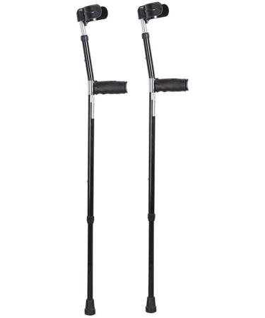 PSMPENG LRVTREC Forearm Crutches Adjustable Crutch Aluminum Cane Elbow can Adjust Adult Underarm Cane Forearm Lightweight Arm Crutch