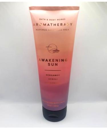 Ba h a d Body Works Aromatherapy Awakening Sun Body Cream with Natural Essential Oils 8 Ounce