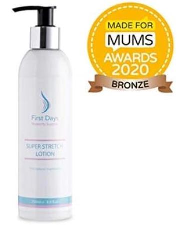 First Days Maternity - Super Stretch Lotion - Luxury Lotion for Pergnancy and Beyond - Vegan Friendly - Not Tested on Animals - Proudly made in the U.K. from the Finest Natural Ingredients - 250ml. - Buy Online on GoSupps.com