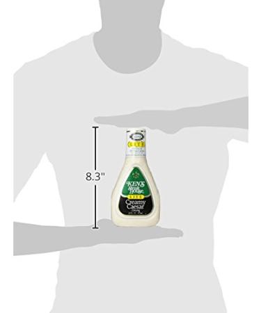 Ken's Foods Lite Creamy Caesar Salad Dressing 16 oz - Delicious and Low-Calorie Option - Buy Online on GoSupps.com