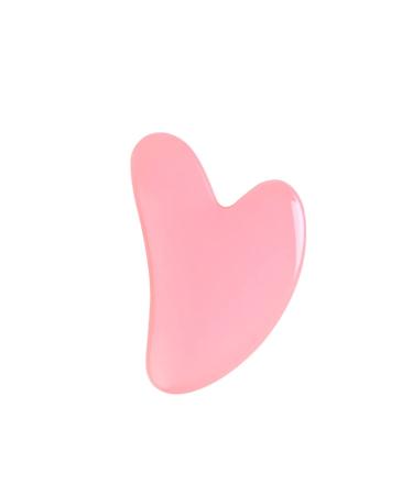 Rose Quartz Gua Sha Tool - Beauty Secret for Facial Massager Eliminate Puffiness/Microcirculation/Removes Toxins/Prevents Wrinkles/Boost of Complexion Skin Care Tools Pink