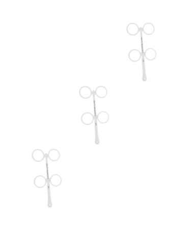 Uonlytech 3st glasses accessories optical flip-linse tool for optical optometriel lenses optometry Flipper viscous lensing instrument fold for objectively adjustable double mirror white glass