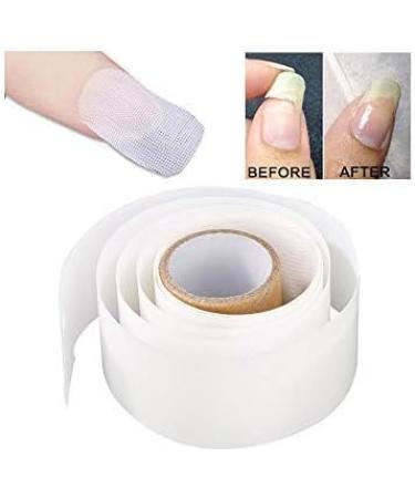 White Nail Silk Wrap Sticker Self Stick Tape Extension Kit Repair Broken Damaged Nail Protector Nail Art Tool Manicure - Buy Online on GoSupps.com