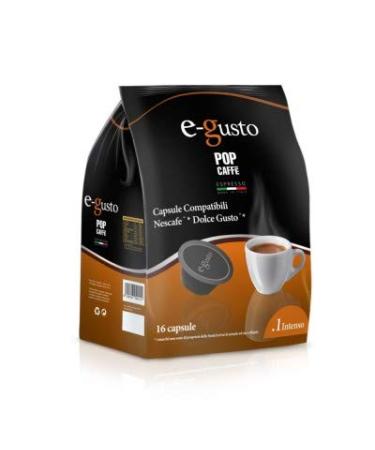 POP CAFFE' Lot of 80 compatible capsules for Nescaf Dolce Gusto Intenso Pop Caf