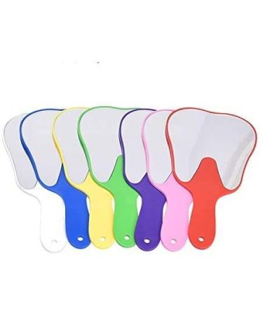 EustomA 10 Pcs Handheld Mirror Molar Tooth Shape Mirror for Office Tooth Shaped Hand Mirror