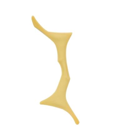 6 in 1 Reusable Silicone Winged Tip Eyeliner Aid Eyebrow Pencil Stencil Wing Tips Lip Liner for Women and Girls Eyebrow Pencil Quick Stencil Yellow