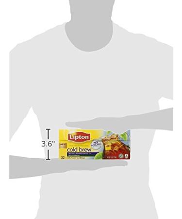 Lipton Cold Brew Family Black Iced Tea - Unsweetened Decaf Tea Bags 22ct (Pack of 3) - Buy Online on GoSupps.com