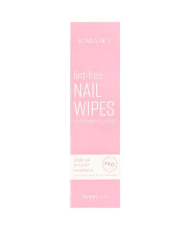 Kiara Sky Lint Free Nail Wipes - Soak Off Acrylic Gel Polish & Eyelash Extension Cleaning Pads - 100% Absorbable Remover for Flawless Nails - Buy Online on GoSupps.com