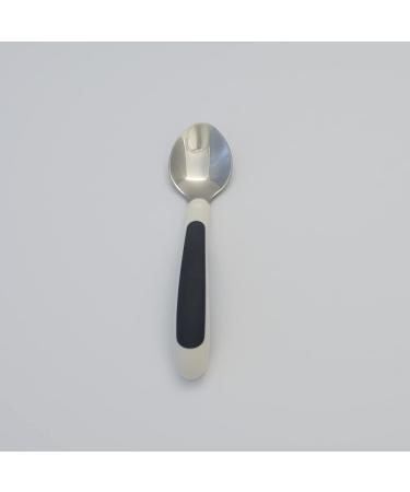NRS Healthcare Kura Care Easy Grip Adult Teaspoon White & Black - Buy Online on GoSupps.com