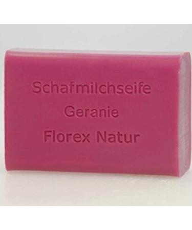 Florex Florex Sheep Milk Soap - Geranium Fragrance - Soothing & Refreshing Fragrance - 100g