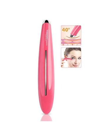 TOUCHBeauty Portable Eye Massager Wand with 40  Heated & Vibration for Relieving Eyes Dark Circles  Puffiness  Fatigue| Smart Sensor Facial Anti-Aging Galvanic Device Pink TB-1583