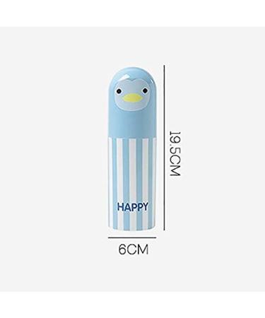 Leisial Multifunctional Travel Mug & Toothbrush Holder - Blue Travel Etui with Caricature - 6x19.5cm - Buy Online on GoSupps.com