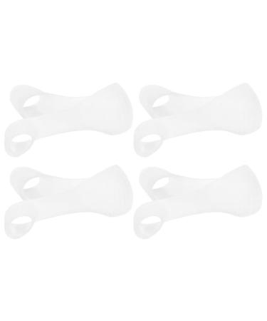 Beavorty Thumb Splint Thumb Protector Big Toe Strap Bunion Straightener 4 Pieces Toe Spacer Separators Silicone Toe SpacersBunion Corrector for Overlapping Toe Bunion Thumb Splint Thumb Protector