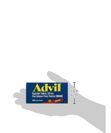 Advil Ibuprofen 200mg - 200 Coated Tablets | Fast Pain Relief - Buy Online on GoSupps.com