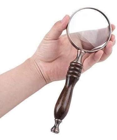 Magnifyings Educational Hobby Magnifiers Handle Glass Retro Glass Small Font High Magnification Glass Handheld Glass Reading Magnifying Glass - Buy Online on GoSupps.com