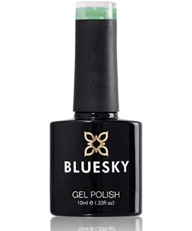 Bluesky Gel Nail Polish Crystal Light Mint Green Sj08 Glitter Long Lasting Chip Resistant 10 ml (Requires Drying Under UV LED Lamp) - Buy Online on GoSupps.com