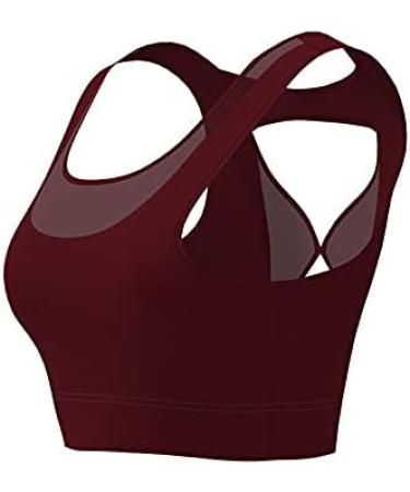 Ronony Women's High Impact Racerback Sports Bra - Padded Seamless Iron-Free & Strong Hold for Active Lifestyle - Buy Online on GoSupps.com