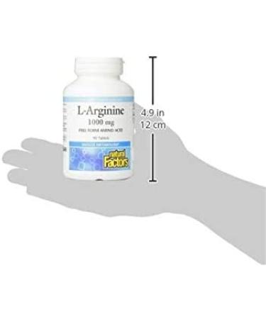 Natural Factors L-Arginine 1000 mg - 90 Tablets for Heart Health & Performance - Buy Online on GoSupps.com