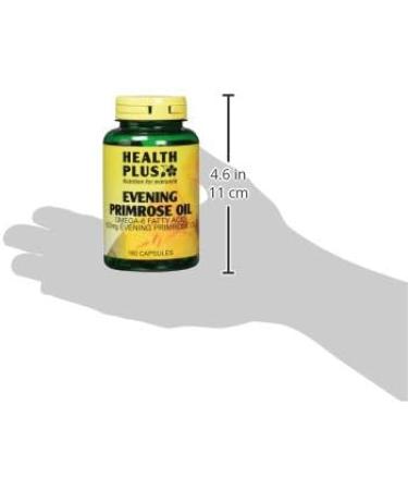 Health Plus Evening Primrose Oil 500mg Omega-6 Supplement - 180 Capsules - Buy Online on GoSupps.com