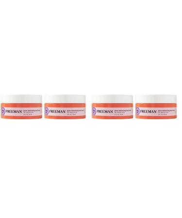 Freeman Pore Minimizing Clay Mud Facial Mask Koalin Clay Oil Controlling Face Mask Reduces Impurities Perfect For Breakout Prone Skin Vegan & Cruelty-Free 2 fl.oz./ 60 ml Jar 2 Count 1 Ounce (Pack of 4) Pore Minimizing Koalin Clay Mud Mask