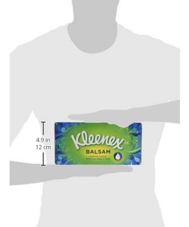 Kleenex Balsam Tissues - Pack of 12 | Soft & Soothing Facial Tissues for Sensitive Skin - International Shipping Available - Buy Online on GoSupps.com