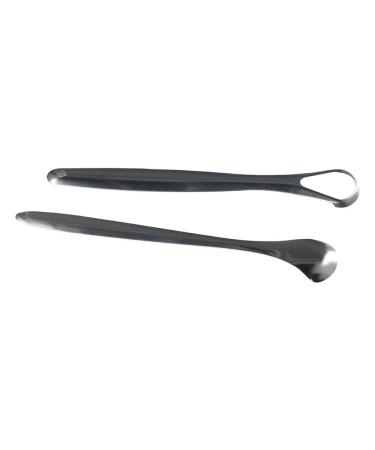 Stainless Steel Tongue Scraper | Metal Tongue Cleaner for Fresh Breath | Reusable Tongue Brush with Travel Case - Buy Online on GoSupps.com